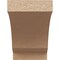 Ekena Millwork 4in. W x 6in. H x 28in. L Moab Woodgrain TimberThane Rafter Tail, Primed Tan RFTUR04X06X28MOARCPR - alternate 3